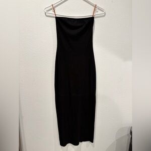 Black Strapless Midi/Maxi Dress